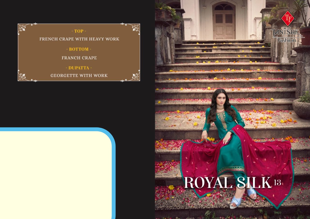  ROYAL SILK 13 Heavy Festive Wear Designer Latest Salwar Suit Collection
